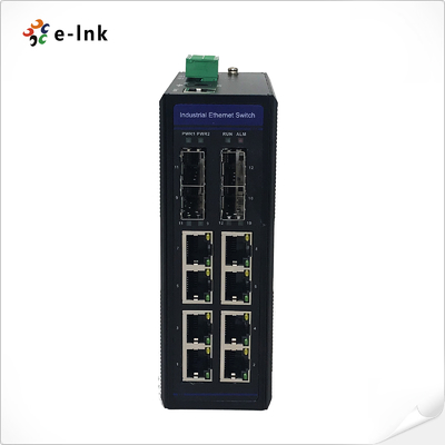 8 10/100/1000T portuarios industriales 802.3at PoE + 4 el puerto 100/1000X SFP manejaron el interruptor de Ethernet