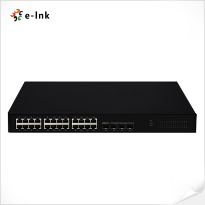 Switch Ethernet L3 gestionado de 24G + 4x1000M SFP