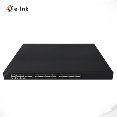 24 puertos SFP+ de 10 Gbps + 4 puertos combinados TP/SFP de 10/100/1000 Mbps Switch Ethernet de fibra gestionado