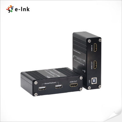 Mini 4K / 60Hz HDMI 2.0 KVM USB por extensión de fibra óptica