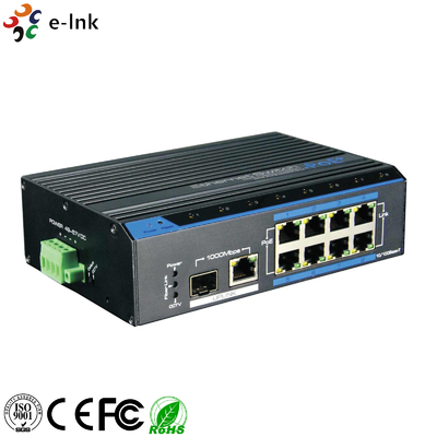 Interruptor rápido industrial de Ethernet del PoE de 8 puertos (los 250M)