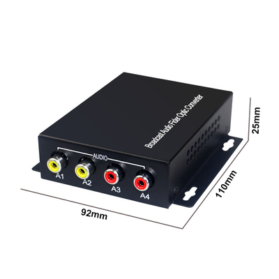 audio RCA bidireccional 2Ch sobre el convertidor óptico de la fibra