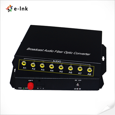 audio RCA 8Ch sobre el convertidor óptico de la fibra