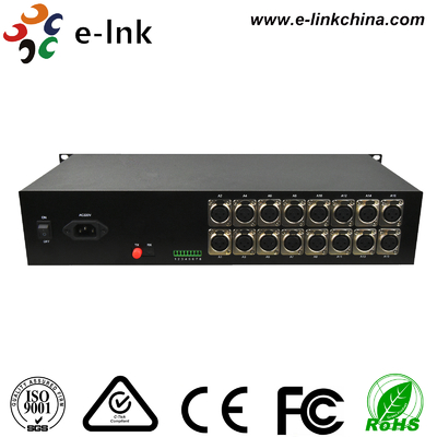 Multiplexor audio de la fibra de la difusión de 1~16 XLR