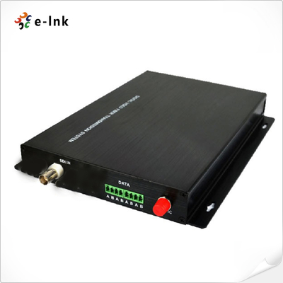 Transmisor/receptor de fibra óptica unidireccional SD-SDI/ASI