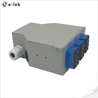 12SC Panel de parches de fibra montado en duplex Din-rail