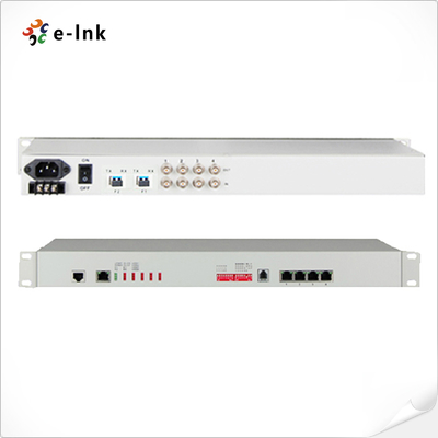 Multiplexor PDH 4E1 + 4GE 1+1 Fibra