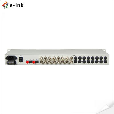 16E1+4GE+LCD+SNMP PDH Multiplexador