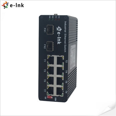quality Interruptor PoE industrial de 8 puertos 10/100/1000BASE-T + 2 puertos 1000BASE-SFP 250m factory