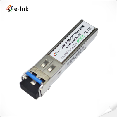 Transceptor óptico SFP de vídeo digital de 40 km (MSA) con transmisión HD-SDI CWDM 1270~1610nm