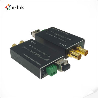 Mini convertidor de 12G-SDI a fibra óptica con Tally y RS485 con transmisión digital completa sin compresión de nivel de transmisión.