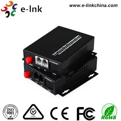 2Ch POTS (FXO/FXS) Teléfono sobre Mux de Fibra