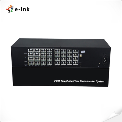 Multiplexor de Fibra Óptica para 64 Canales POTS (FXO/FXS) Telefónicos