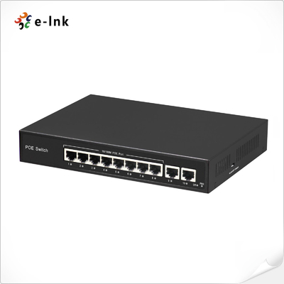 Interruptor Ethernet de enlace ascendente de 8 puertos 10/100BASE-T PoE y de 2 puertos 100BASE-T