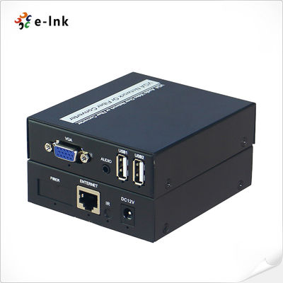 USB VGA KVM a través del extensor CAT5/6 UTP Soportes para la transmisión externa de señales de audio estéreo analógicas unidireccionales