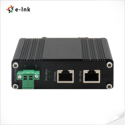 Industrial 10/100/1000Mbps 802.3bt PoE++ Splitter Voltage de salida 36VDC con protección de cortocircuito para la potencia de salida