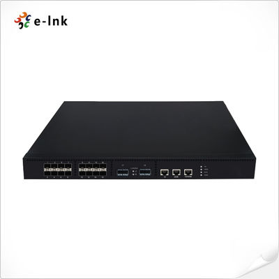 Interruptor de fibra óptica L3 administrado con 16 puertos 10G SFP + 2 puertos 40G QSFP+