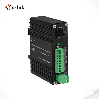 Convertidor de módem de fibra óptica RS232 RS485 RS422 industrial 2Mbps 80km DMX512 DIN Rail
