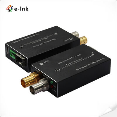 Mini convertidor de fibra 3G-SDI Bi-direccional HD-SDI 80km enchufe caliente