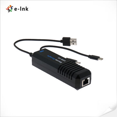 quality Dante Dongle Convertidor de audio USB con soporte de audio de 24 bits, canales 2x2 y potencia PoE 802.3af factory
