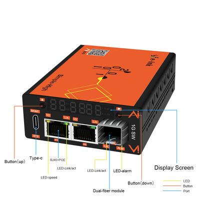 quality Convertidor de medios de fibra SFP de 2 puertos 10/100/1000T a 1 puerto 100/1000X para redes gestionado por APP y Web factory